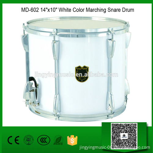 MD-602 14" x10" White Color Marching Snare Drum